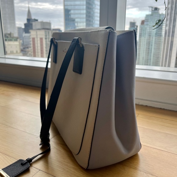 Kate Spade light blue and white tote bag - Picture 7 of 8